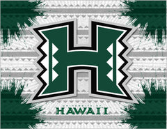 Hawaii Rainbow Warriors Logo Wall Decor Canvas