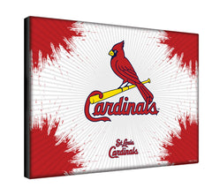 MLB's St Louis Cardinals Logo Printed Canvas Wall Decor Side View