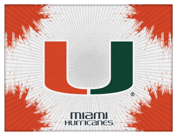 Miami Hurricanes Logo Wall Decor Canvas