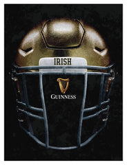 Notre Dame Guinness Beer Football Helmet Wall Decor Canvas