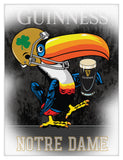 Notre Dame Guinness Beer Toucan Wall Decor Canvas