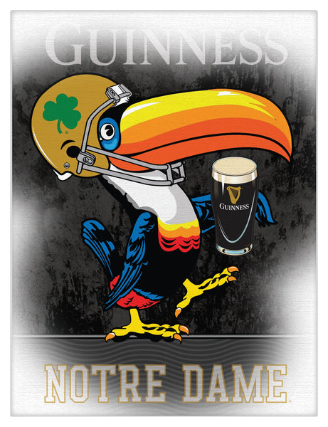 Notre Dame Guinness Beer Toucan Wall Decor Canvas