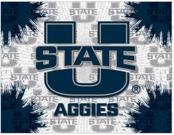 Utah State Aggies Logo Wall Decor Canvas