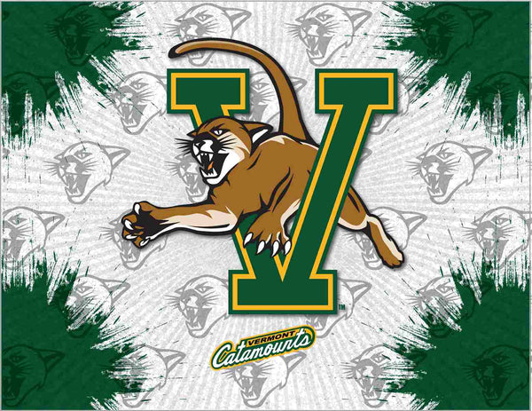 Vermont Catamounts Logo Wall Decor Canvas