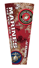 L218 United States Marine Corps Lighted Pub Table | LED United States Military Marine Corps Outdoor Pub Table