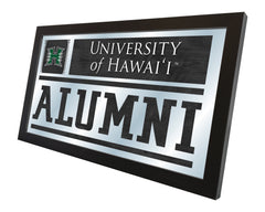 Hawaii Rainbow Warriors Alumni Mirror Wall Decor by Holland Bar Stool Company Side View