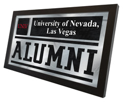 University of Nevada Las Vegas Runnin Rebels Logo Alumni Mirror by Holland Bar Stool Company Home Decor Side View