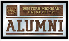 Western Michigan University Broncos Logo Alumni Mirror by Holland Bar Stool Company Home Decor