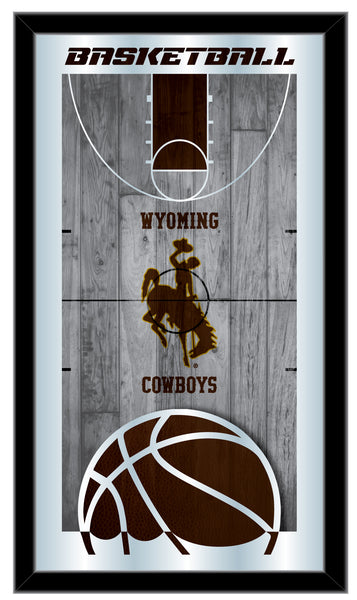 Wyoming Cowboys Logo Basketball Mirror