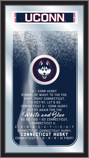 Connecticut Huskies Logo Fight Song Mirror
