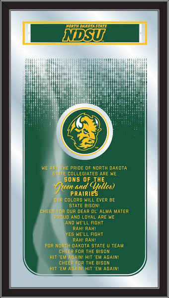 North Dakota State Bison Logo Fight Song Mirror
