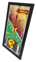 Arizona State Sun Devils Football Mirror by Holland Bar Stool Company Sports Wall Decor Side View
