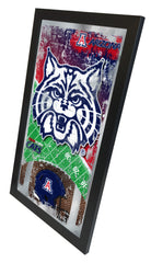 Arizona Wildcats Football Mirror by Holland Bar Stool Company Sports Wall Decor Side View
