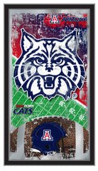 Arizona Wildcats Football Mirror by Holland Bar Stool Company Sports Wall Decor