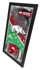 Arkansas Razorbacks Football Mirror by Holland Bar Stool Company Sports Wall Decor Side View