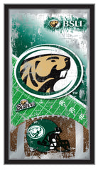 Bemidji State Beavers Football Mirror by Holland Bar Stool Company Sports Wall Decor