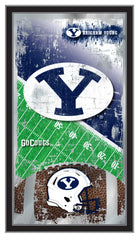BYU Cougars Football Mirror by Holland Bar Stool Company Sports Wall Decor For Him