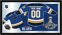 15" X 26" St. Louis Blues Stanley Cup Jersey Mirror