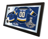 15" X 26" St. Louis Blues Stanley Cup Jersey Mirror