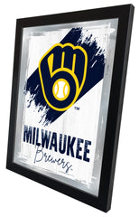 Milwaukee Brewers MLB Wall Logo Mirror