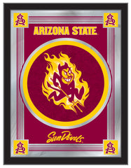 Arizona Sun Devils Sparky Logo Mirror Logo Mirror by Holland Bar Stool Company