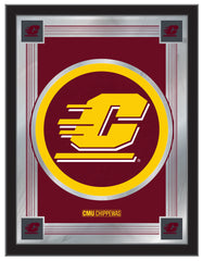 Central Michigan Chippewas Logo Mirror by Holland Bar Stool Company