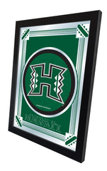 Hawaii Rainbow Warriors Logo Mirror Side View by Holland Bar Stool Company