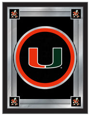 Miami Hurricanes Logo Mirror by Holland Bar Stool Company