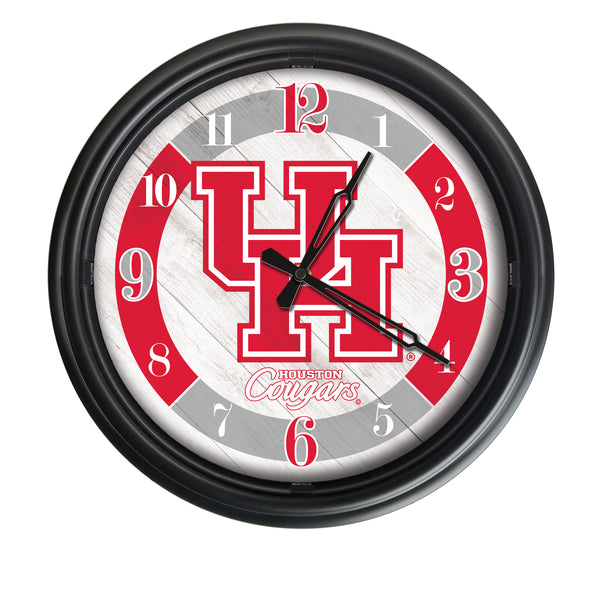 Houston Cougars Logo LED Clock | LED Outdoor Clock