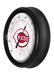 Cincinnati Reds Logo LED Thermometer | MLB LED Outdoor Thermometer