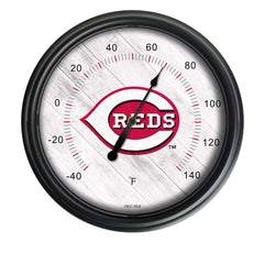 Cincinnati Reds Logo LED Thermometer | MLB LED Outdoor Thermometer
