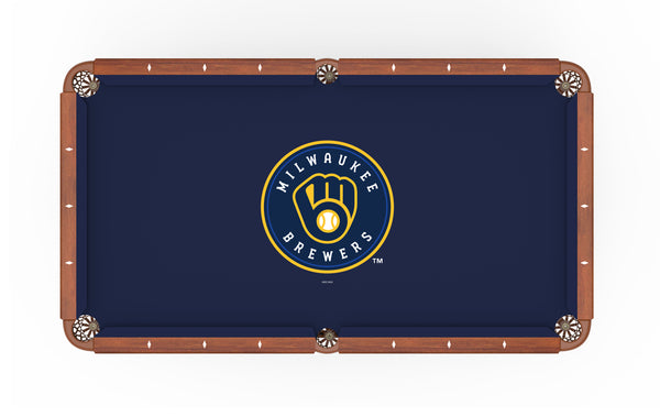 Milwaukee Brewers Major League Baseball Logo Billiard Cloth