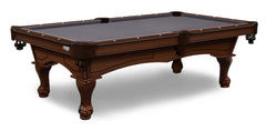 Elite-Pro Bankers Grey Non-Logo Billiard Cloth on a Navajo Finish Pool Table