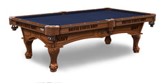 United States Navy Officially Licensed Billiard Table in Chardonnay Finish with Plain Cloth & Claw Legs