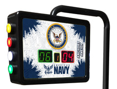 US Navy Logo Electronic Shuffleboard Table Scoring Unit Close Up