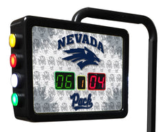 University of Nevada Wolf Pack Logo Electronic Shuffleboard Table Scoring Unit Close Up