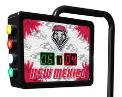 University of New Mexico Lobos Logo Electronic Shuffleboard Table Scoring Unit Close Up