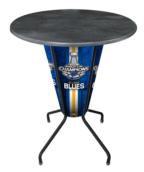 L218 LED St. Louis Blues Stanley Cup Pub Table