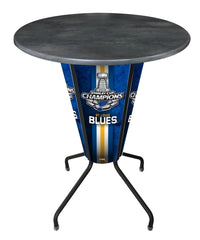L218 LED St. Louis Blues Stanley Cup Pub Table