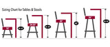 Arizona Diamondbacks L217 Chrome MLB Pub Table