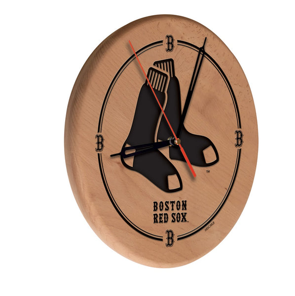Boston Red Sox Engraved Wood Clock | MLB Wood Clock