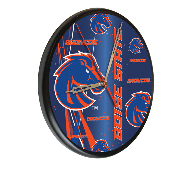Boise State Broncos Printed Wood Clock