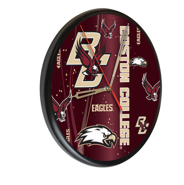 Boston College Eagles Printed Wood Clock