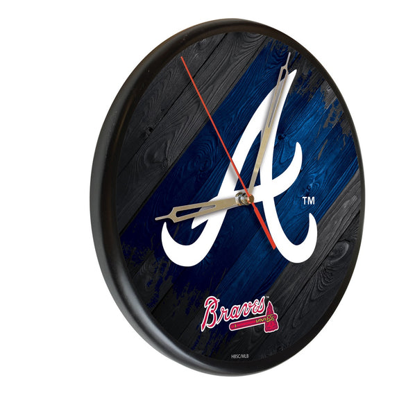 Atlanta Braves Printed Wood Clock | MLB Wood Clock