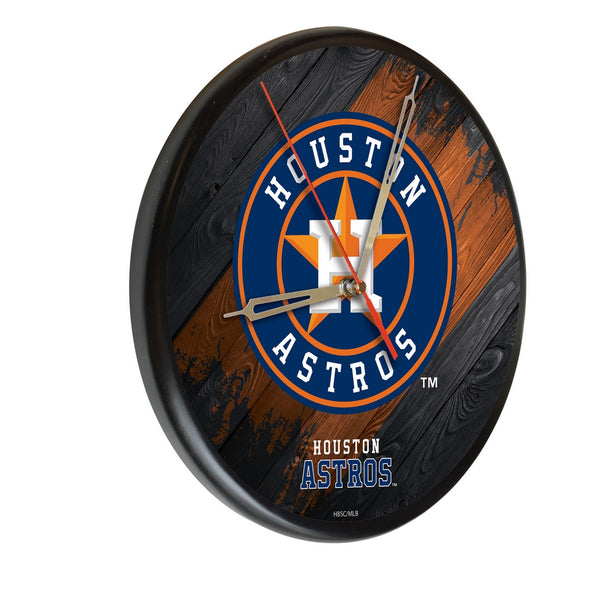 Houston Astros Printed Wood Clock | MLB Wood Clock
