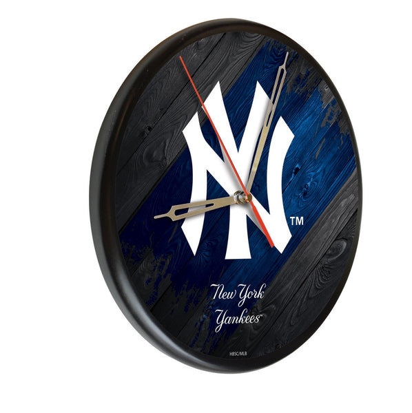New York Yankees Printed Wood Clock | MLB Wood Clock