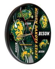 North Dakota State University Bison Printed Wood Clock