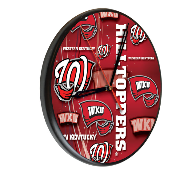 Western Kentucky Hilltoppers Printed Wood Clock