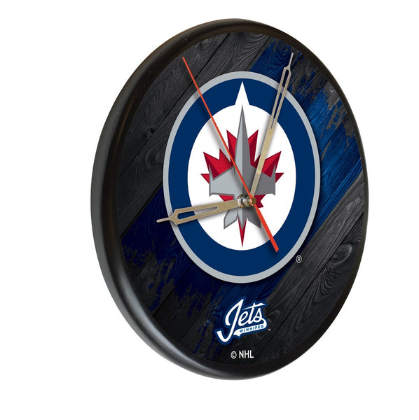 Winnipeg Jets Printed Wood Clock