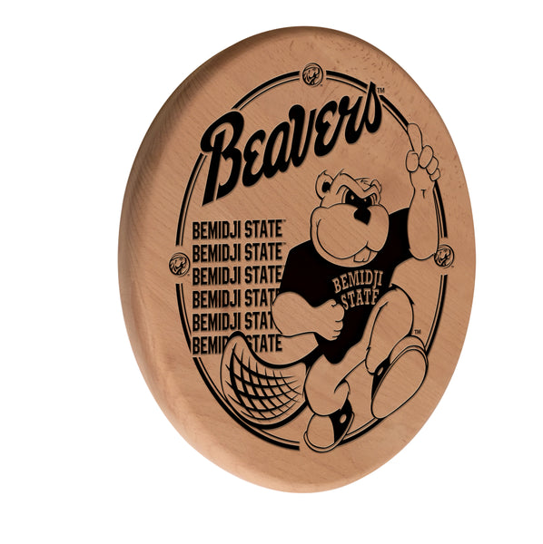 Bemidji State Beavers Laser Engraved Wood Sign